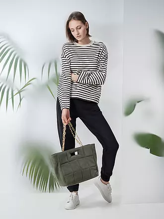 ARMEDANGELS | Sweater de corte holgado FRANKAA STRIPES | schwarz